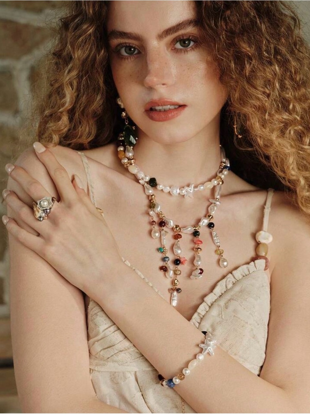 Multicolor Pearl Necklace - Women Jewelry